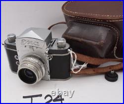 VINTAGE EXA JHAGEE DRESDEN CAMERA with carl zeiss jena lens working (t24)