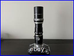 VINTAGE EXAKTA VX 1000 35mm CAMERA W TELEPHOTO LENS PIESKER BERLIN WEST GERMANY