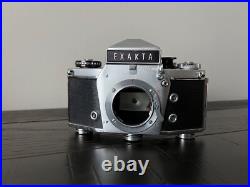 VINTAGE EXAKTA VX 1000 35mm CAMERA W TELEPHOTO LENS PIESKER BERLIN WEST GERMANY
