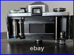 VINTAGE EXAKTA VX 1000 35mm CAMERA W TELEPHOTO LENS PIESKER BERLIN WEST GERMANY