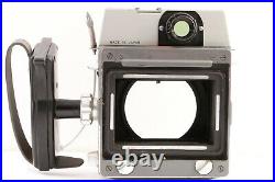 VINTAGE MAMIYA PRESS Film Camera + SEKOR 90mm f3.5 Lens 6x9 Roll Film Back Japan