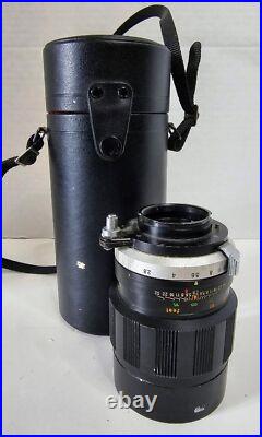 VINTAGE Mamiya-Sekor Camera Lens Black 135mm f/2.8 WithCase UNTESTED