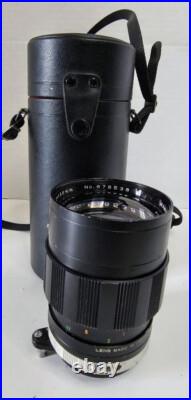 VINTAGE Mamiya-Sekor Camera Lens Black 135mm f/2.8 WithCase UNTESTED