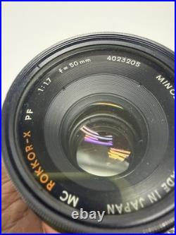 VINTAGE Minolta X-700 35mm Film Camera MC ROKKOR-X 50mm f/1.7 Lens
