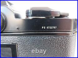 VINTAGE NIKON FE BLACK BODY SLR 35mm FILM CAMERA + 50mm 1 1.8 SERIES E LENS