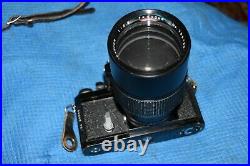 VINTAGE Nikon F Photomic 35mm SLR Film Camera withAUTO PROMASTER 200mm LENS