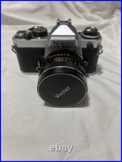 VINTAGE Nikon FE 35mm Film Camera with Vivitar 28mm Lens
