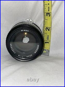 VINTAGE Nikon FG 35mm Film SLR Camera withSeries 50mm f1.4 Lens Read Description