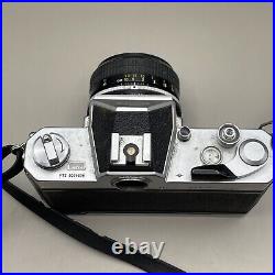 VINTAGE Nikon Nikkormat FT2 Silver Film SLR Camera with Nikkor 50mm f/1.4 Lens