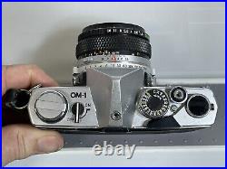 VINTAGE OLYMPUS OM-1 35MM CAMERA With OLYMPUS 50MM & 135mm LENS