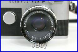 VINTAGE OLYMPUS-PEN F (PEN-FT) CAMERA with G. Zuiko Auto S 38mm f=1.8 LENS