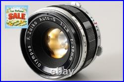 VINTAGE Olympus F. Zuiko Auto-S 38mm f/1.8 MF Lens for Pen F FT FV JAPAN #A003