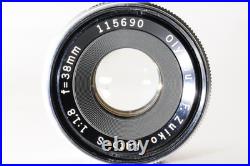 VINTAGE Olympus F. Zuiko Auto-S 38mm f/1.8 MF Lens for Pen F FT FV JAPAN #A003