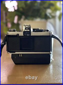VINTAGE Olympus OM-2 35mm SLR Film Camera with 50mm lens and 200mm lens BUNDLE