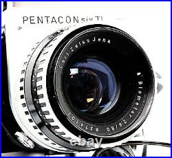 VINTAGE PENTACON SIX MEDIUM FORMAT TTL CAMERA ZEISS BIOMETAR 80mm f2.8 LENS