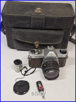 VINTAGE Pentax K1000 Brown Trim SE 35mm Film Camera With50mm (UNTESTED)