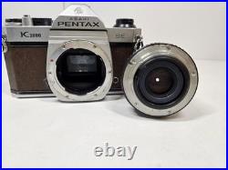VINTAGE Pentax K1000 Brown Trim SE 35mm Film Camera With50mm (UNTESTED)