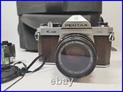 VINTAGE Pentax K1000 Brown Trim SE 35mm Film Camera With50mm (UNTESTED)