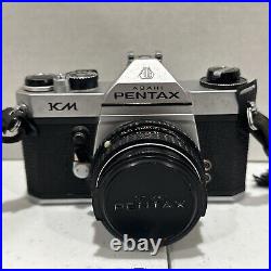 VINTAGE Pentax KX Black 35mm Film Camera with 50mm Lens READ