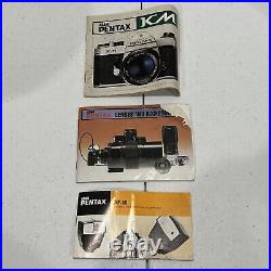 VINTAGE Pentax KX Black 35mm Film Camera with 50mm Lens READ