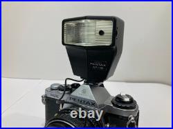 VINTAGE Pentax ME 35mm Film Camera with Asahi 50mm Lens, 3 More Lens & Flash