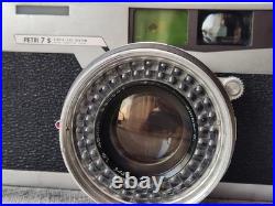 VINTAGE Petri 7S Rangefinder Camera 45mm f/1.8 Large Aperture Lens TESTED