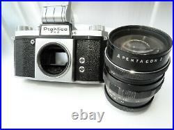 VINTAGE Praktica FX2 Waist Level Viewfinder cameraM42 PENTACON 135/2.8 lens. READ