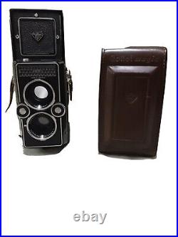VINTAGE ROLLEI F&H PRONTORMAT-S CAMERA with XENAR LENS 13.5/75 AND LEATHER CASE