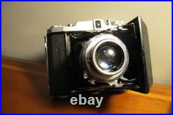 VINTAGE ZENOBIA FILM CAMERA with 6x4.5 cm 75mm F3.5 HESPER DOC Rapid LENS-Nice