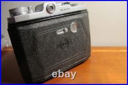 VINTAGE ZENOBIA FILM CAMERA with 6x4.5 cm 75mm F3.5 HESPER DOC Rapid LENS-Nice
