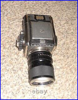 VINTAGE ZENZA BRONICA S2 6X6 MEDIUM FORMAT FILM CAMERA with LENS AS IS
