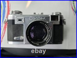 VINTAGE Zeiss Ikon CONTAX IIa 35mm Film Camera w C. ZEISS SONNAR 50/2 Lens
