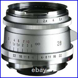 VOIGTLANDER Ultron Vintage Line 28mm f2 Type II Lens Silver VM Mount Coshina