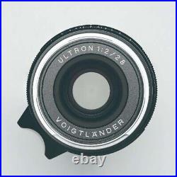 VOIGTLANDER Ultron Vintage Line 28mm f2 Type II Lens Silver VM Mount Coshina