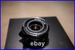 VOIGTLANDER Ultron Vintage Line 35mm f2 Aspherical Type II Lens Black VM Camera