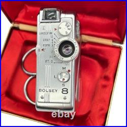VTG Bolsey 8 Miniature Movie Camera with Bolsey-Elgeet Navitar Lens 10mm f/1.8 VTG Bolsey 8 Miniature Movie Camera with Bolsey-Elgeet Navitar Lens 10mm f/1.8