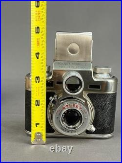 VTG Bolsey Model C Twin Lens Reflex (TLR) 35mm Camera 1950's + Case (8E)