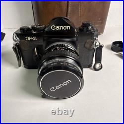 VTG CANON F1 35mm Film Camera with 50mm CANON Lens, 3 Extra Lenses + Accessories