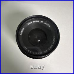 VTG CANON F1 35mm Film Camera with 50mm CANON Lens, 3 Extra Lenses + Accessories