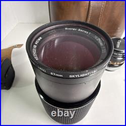 VTG CANON F1 35mm Film Camera with 50mm CANON Lens, 3 Extra Lenses + Accessories