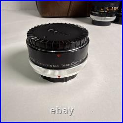 VTG CANON F1 35mm Film Camera with 50mm CANON Lens, 3 Extra Lenses + Accessories