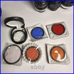 VTG CANON F1 35mm Film Camera with 50mm CANON Lens, 3 Extra Lenses + Accessories