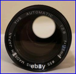 VTG. Camera Lens Lot Of 3. 50mm/80mm/135mm. For Yashica/Contax. Exc Cond