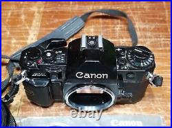 (VTG) Canon A-1 Camera with Canon FD 50mm 1.4 Lens + Canon Power Winder A + Manual