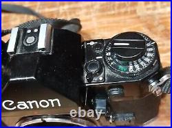 (VTG) Canon A-1 Camera with Canon FD 50mm 1.4 Lens + Canon Power Winder A + Manual