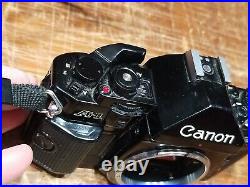 (VTG) Canon A-1 Camera with Canon FD 50mm 1.4 Lens + Canon Power Winder A + Manual