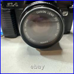 VTG Canon AE-1 Program 35mm Film Manual Camera With 50mm Lense, Flash & Case