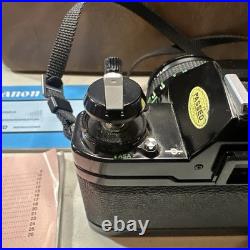 VTG Canon AE-1 Program 35mm Film Manual Camera With 50mm Lense, Flash & Case