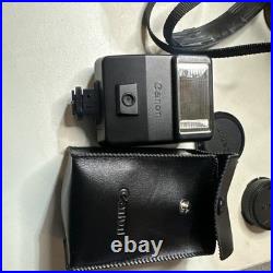 VTG Canon AE-1 Program 35mm Film Manual Camera With 50mm Lense, Flash & Case