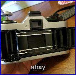 VTG Canon AE-1 Program 35mm Film camera withFD 50mm 11.8 lens 1984 Olympic Games